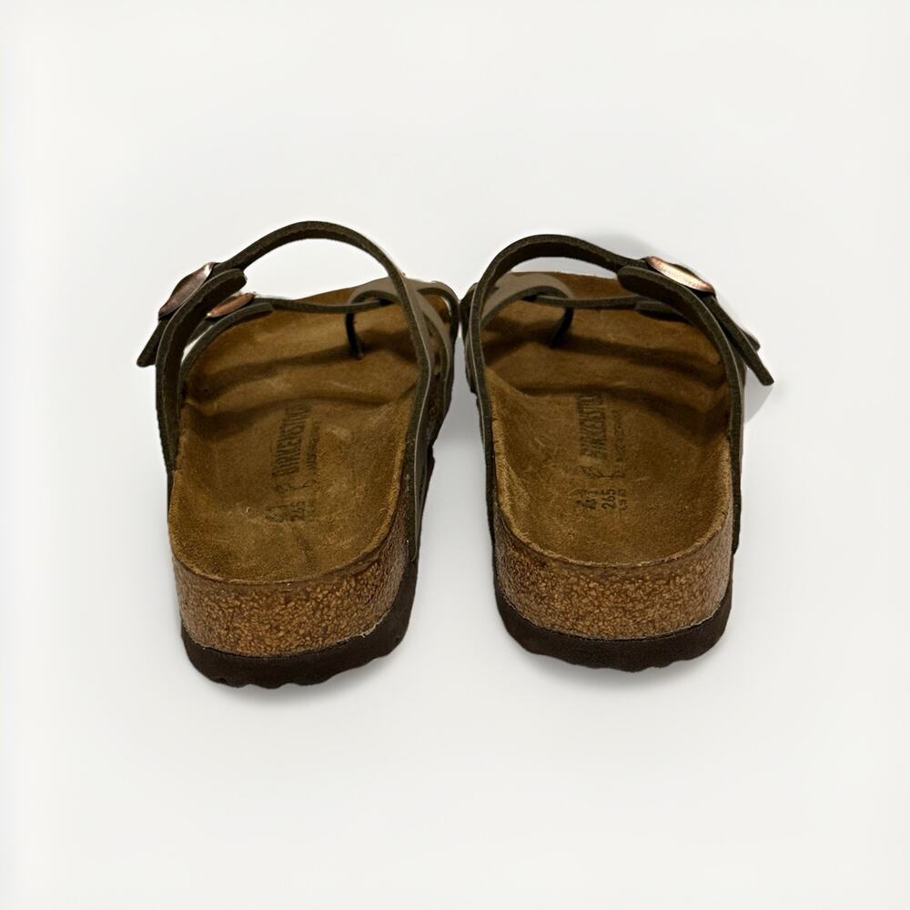 Birkenstock Mayari Stone Leather Strap Sandals Women Size 41 EU 10-10.5 - Picture 6 of 11